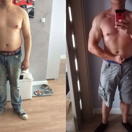 Filip Filip na początku swojej przygody z siłownią miał w planach tylko lekką redukcję wagi ciała, dziś z całą pewnością jego cele i aspiracje sięgają zdecydowanie wyżej. Filip to przykład na to jak wraz ze zmieniającą się sylwetką zmienił się jego tok myślenia, postrzegania diety i suplementacji oraz zwiększania swojej wiedzy na temat treningu i angażowania mięśni. Dziś Filip słyszy słowa, nie tylko schudłeś, ale także a przede wszystkim ale „przypakowałeś”. Filip ciągle dąży do rozwoju swojej sylwetki, stawiając sobie nowe cele. Jego hasłem przewodnim na siłowni są słowa bardzo znanego w świecie sportów siłowych Mariusz Pudzianowskiego „Pudziana” które brzmią „cierpliwy i kamień ugotuje” Wierzę, że to nie koniec sukcesów Filipa.